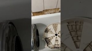 Неразборный Бак стиральной машины Аристон очистка внутренней полости ч2
