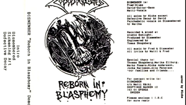 Dismember( Death Metal band from Sweden) - Reborn in Blasphemy - Demo '90 смотреть онлайн