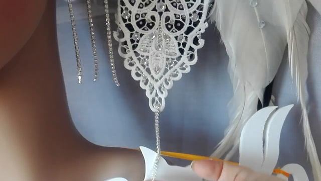 06.04.17 корона из перьев с кружевами "лисья мастерская" смотреть онлайн