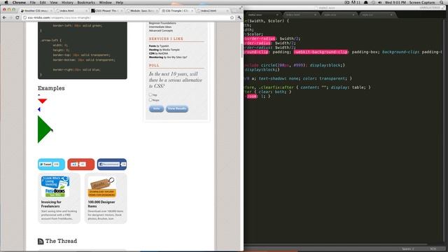 Sass Tutorials #6 - Creating Configurable Shapes Using Mixins смотреть онлайн