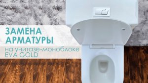 Замена арматуры в унитазе-моноблоке EvaGold.