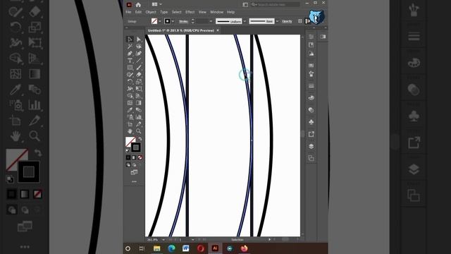 Speed Art Illustrator Tutorial | Graphic Design #illustrator_video #shortvideos смотреть онлайн