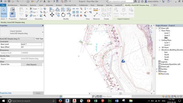 1 Site Contour from CAD to Revit смотреть онлайн