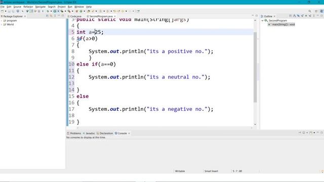 Conditional statements in Java смотреть онлайн