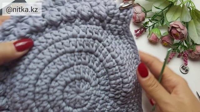 Мастер-класс по вязанию сумочки Матильда/Crochet Matilda bag video tutorial смотреть онлайн