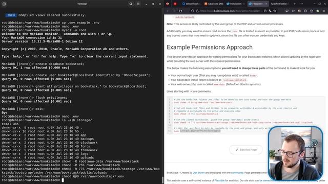 Installing BookStack on Debian 12 (Bookworm) with HTTPS смотреть онлайн