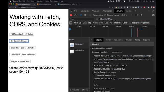 Fetch, CORS, and Cookies смотреть онлайн