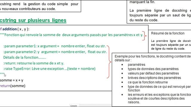 Les docstrings Python смотреть онлайн