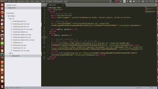 Part 1 Membuat template Bootstrap смотреть онлайн