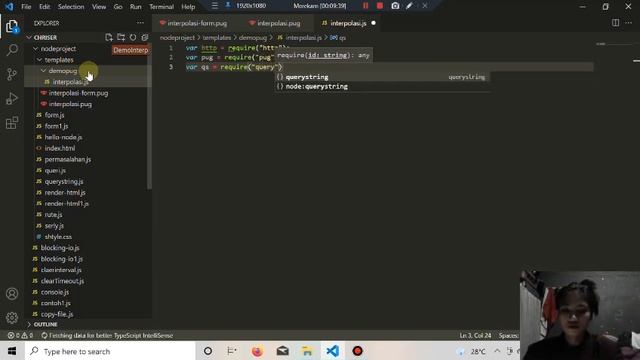 interpolasi di dalam pug node.js смотреть онлайн
