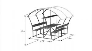 Беседки из профильной трубы | идеи бюджетных беседок для дачи | Металлические беседки