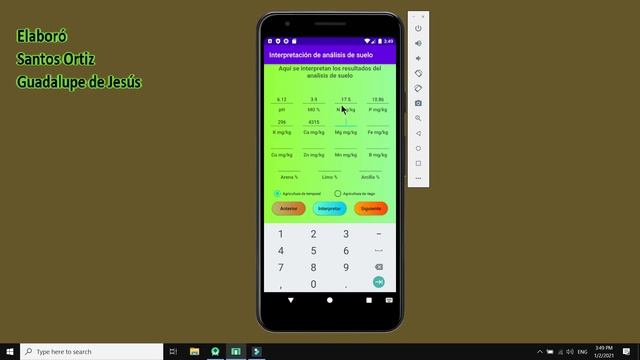Proyecto en Kotlin: Aplicación Android para la interpretación de análisis de suelo. смотреть онлайн