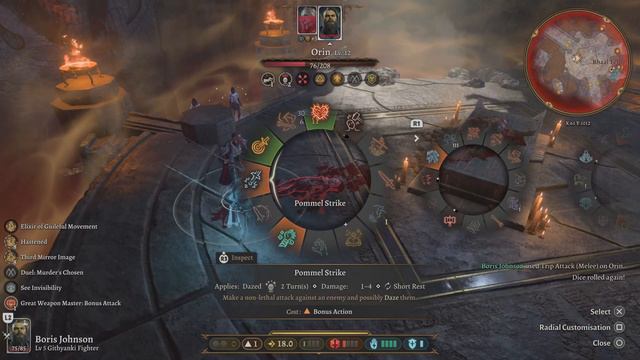 Baldur's Gate 3 Orin Vs Fighter Paladin 1 Turn Dark Urge смотреть онлайн