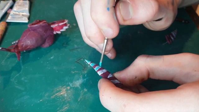 HELICOPRION SHARK- hungry shark diorama from resin and polymer clay смотреть онлайн