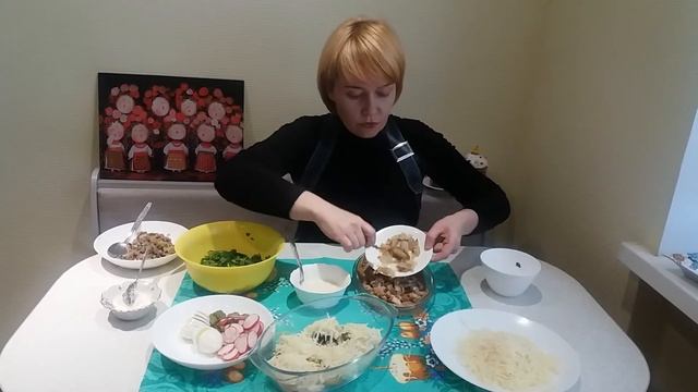 Жульен в картошке. Салат "Витаминка" смотреть онлайн