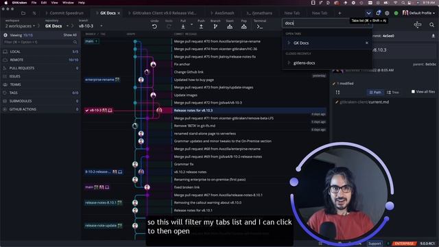 GitKraken Client Tutorials: Working with Tabs ? смотреть онлайн