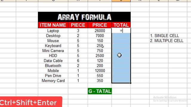 ✔ Ms excel tutorial 12 kn?w of array formula || in hindi || by dev bind || technical dev смотреть онлайн