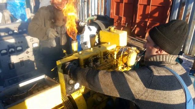 запуск дизеля 4ч8,5\11 с генератором судовой смотреть онлайн