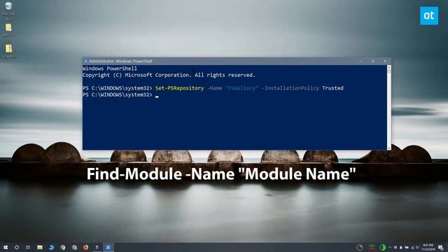How To Add A Trusted Repository In PowerShell In Windows 10 смотреть онлайн