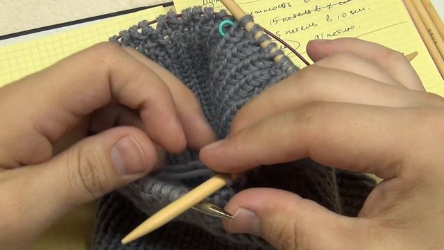 Вяжем вместе! Мужская шапка спицами, часть четвертая, заключительная. смотреть онлайн