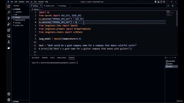 Build a CLI Application with Python and Langchain смотреть онлайн