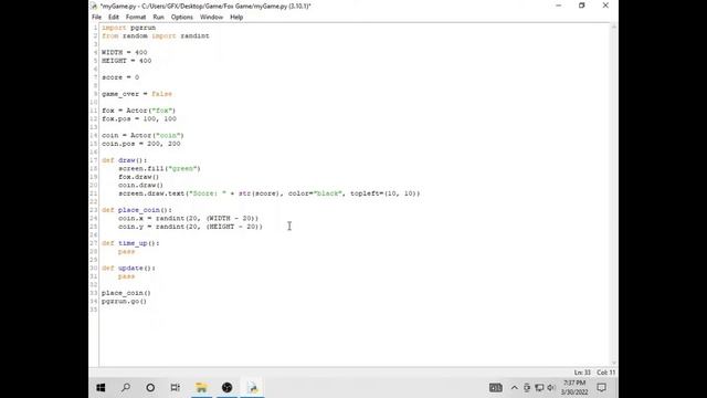 Python Game Development Tutorial for Beginners - Pygame Zero Game Tutorial смотреть онлайн