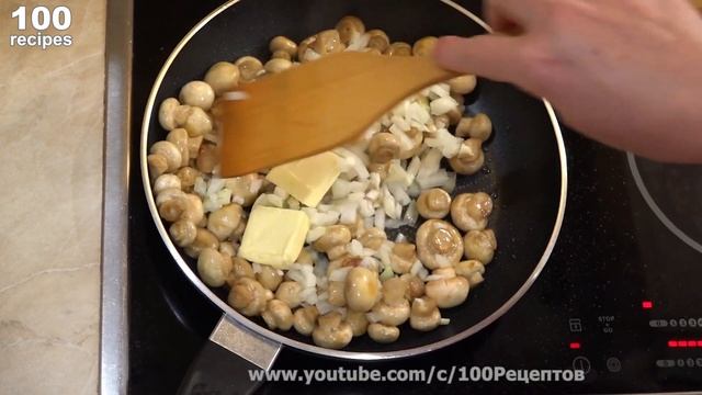 Как Правильно Жарить Грибы Вкусные Шампиньоны с Чесноком и Маслом. смотреть онлайн