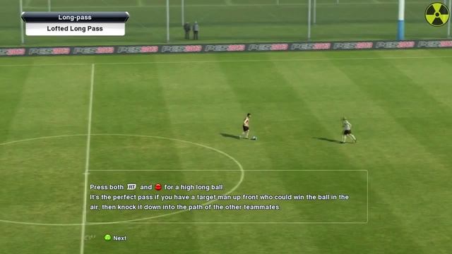 PES 2013 режим тренировки - длинные пасы смотреть онлайн