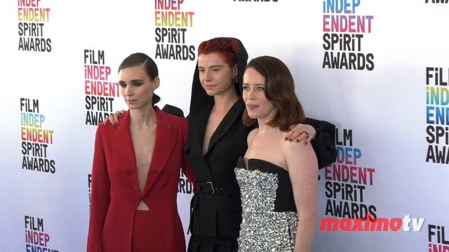 Rooney Mara, Jessie Buckley, Claire Foy 2023 Film Independent Spirit Awards Blue Carpet смотреть онлайн