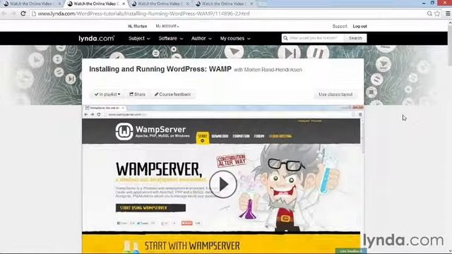 04 Installing and running WordPress from the Course WordPress Essential Training смотреть онлайн