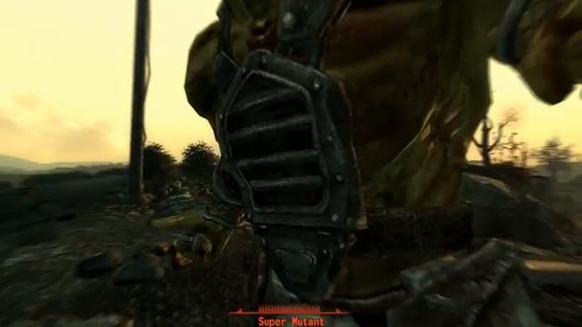 Fallout 3 Crippling a Super Mutant's grenade arm смотреть онлайн