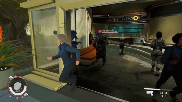 Attacking The Hunter in Spaceport of New Atlantis. Starfield смотреть онлайн