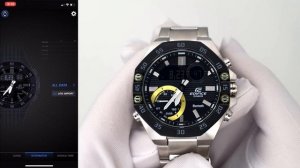 Настройка и синхронизация со смартфоном Casio Edifice ECB-10