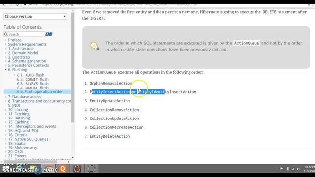Flush operation order in Hibernate смотреть онлайн