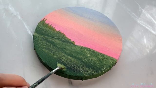 ✨Aesthetic✨ EASY Pastel Spring Flower Field Painting / Acrylic Painting Idea for Beginners смотреть онлайн