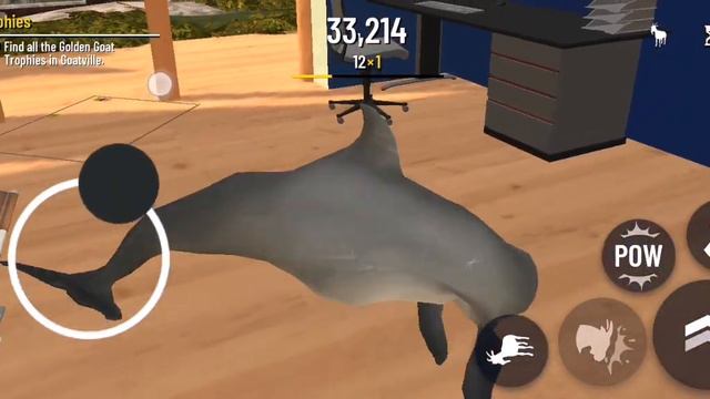 Goat Simulator:The most craziest dolphin has been found an wheellchair and will destroy the City. смотреть онлайн