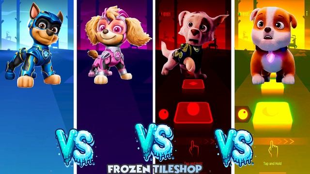 PAW Patrol: The Mighty Movie | Chase ? Skye ? Rocky ? Rubble | Tiles Hop EDM Rush смотреть онлайн