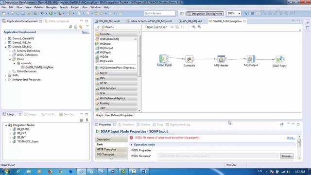 IBM integration bus v10 - Connect Database, MQ - Demo #4 - ESB Solution смотреть онлайн