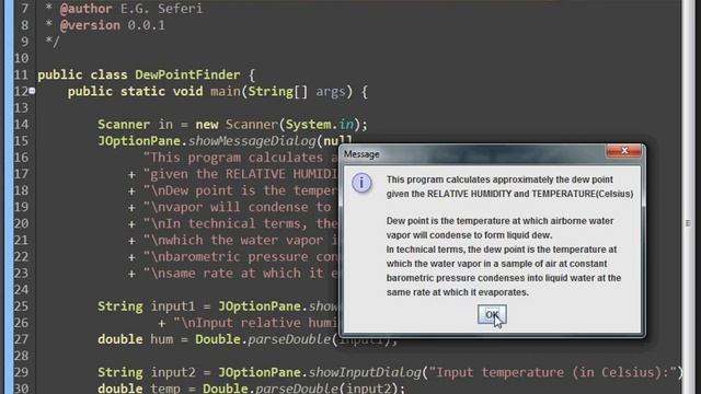 Prog. Project - Dew Point Finder (Java) смотреть онлайн