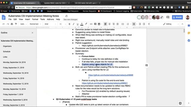 Kubernetes SIG Storage - CSI Implementation Workgroup 20180924 смотреть онлайн