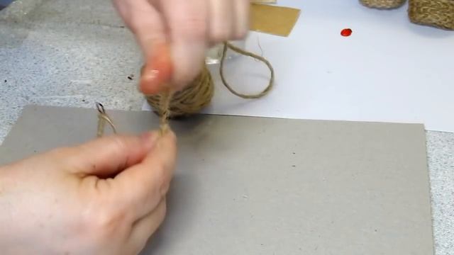 Мастер-Класс. Магнит - корзинка из шпагата / джута.