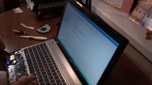 Замена материнской платы на ноутбуке.