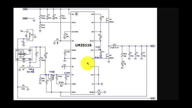 Power supply Adjustable 20A 300W skematik lengkap SZBK07 LM25116 смотреть онлайн