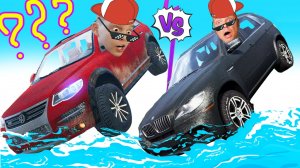 УТОПИЛИ в Воде БМВ и Фольксваген! Как МАШИНЫ Едут ГРЯЗЬ Челлендж от Игорюшины ИгрУши