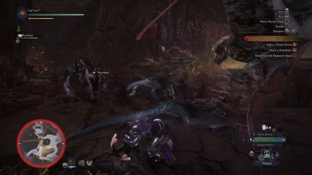 Monster Hunter World - Great Girros Boss Fight смотреть онлайн