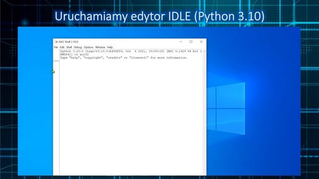 Instalacja środowiska Python 3.10 i tworzenie pierwszego programu смотреть онлайн