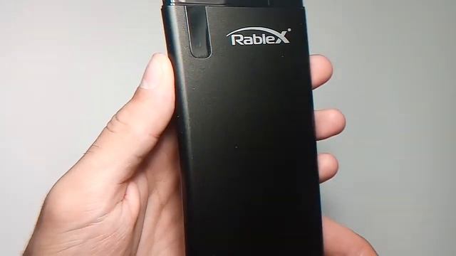Power Bank Rablex Slim PB-10000, 10000 mAh, black, 1А (Повербанк, дисплей) смотреть онлайн