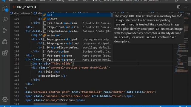 Jumbotron Carousel Accordion bootstrap 4 Lab3 P1 смотреть онлайн