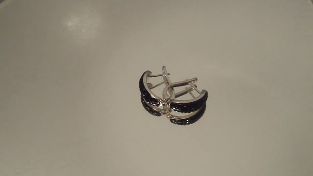 серьги из серебра с кристаллами сваровски черн - serebrim.ru смотреть онлайн
