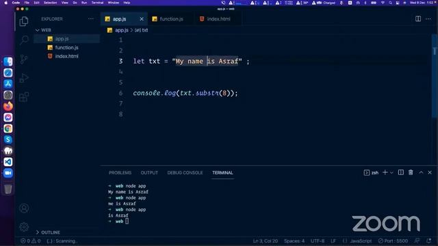JavaScript Live Class 8 part 5 , String Methods and properties || SoroBindu смотреть онлайн